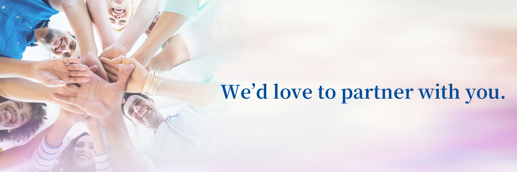 WeĀfd love to partner with you.