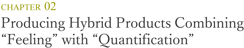 Producing Hybrid Products Combining "Feeling" with "Quantification"