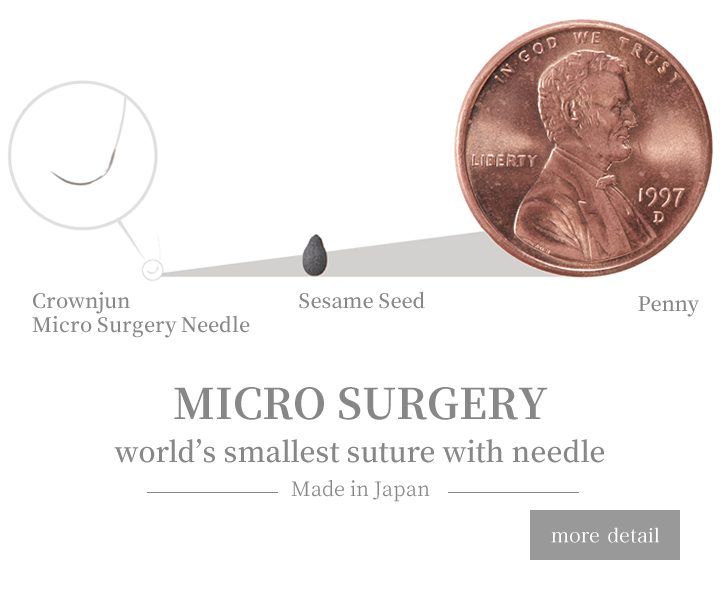 MICRO SURGERY worlds smallest suture width needle
